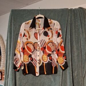 Colorful Geometric Women's Blouse